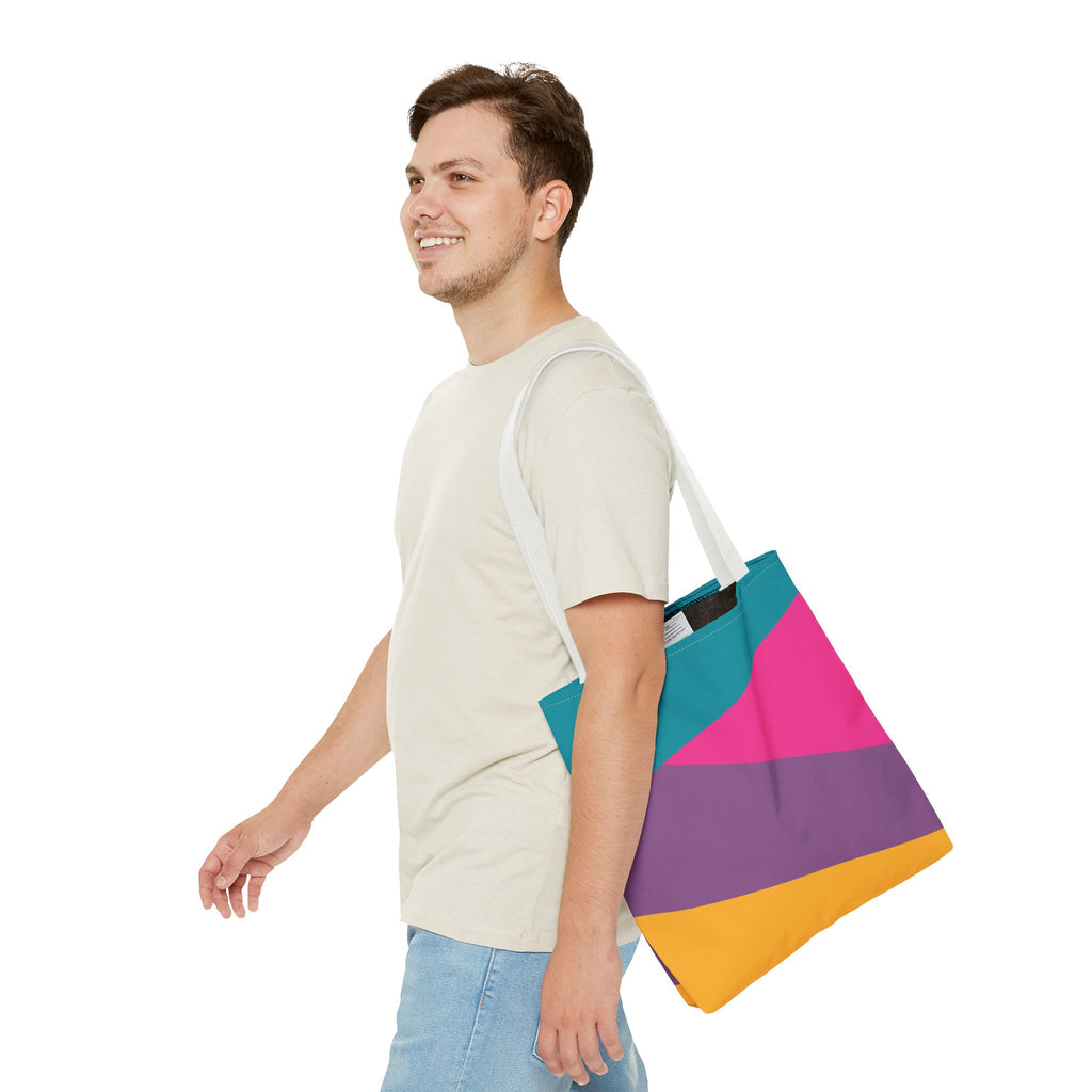 Colorblock Tote Bag