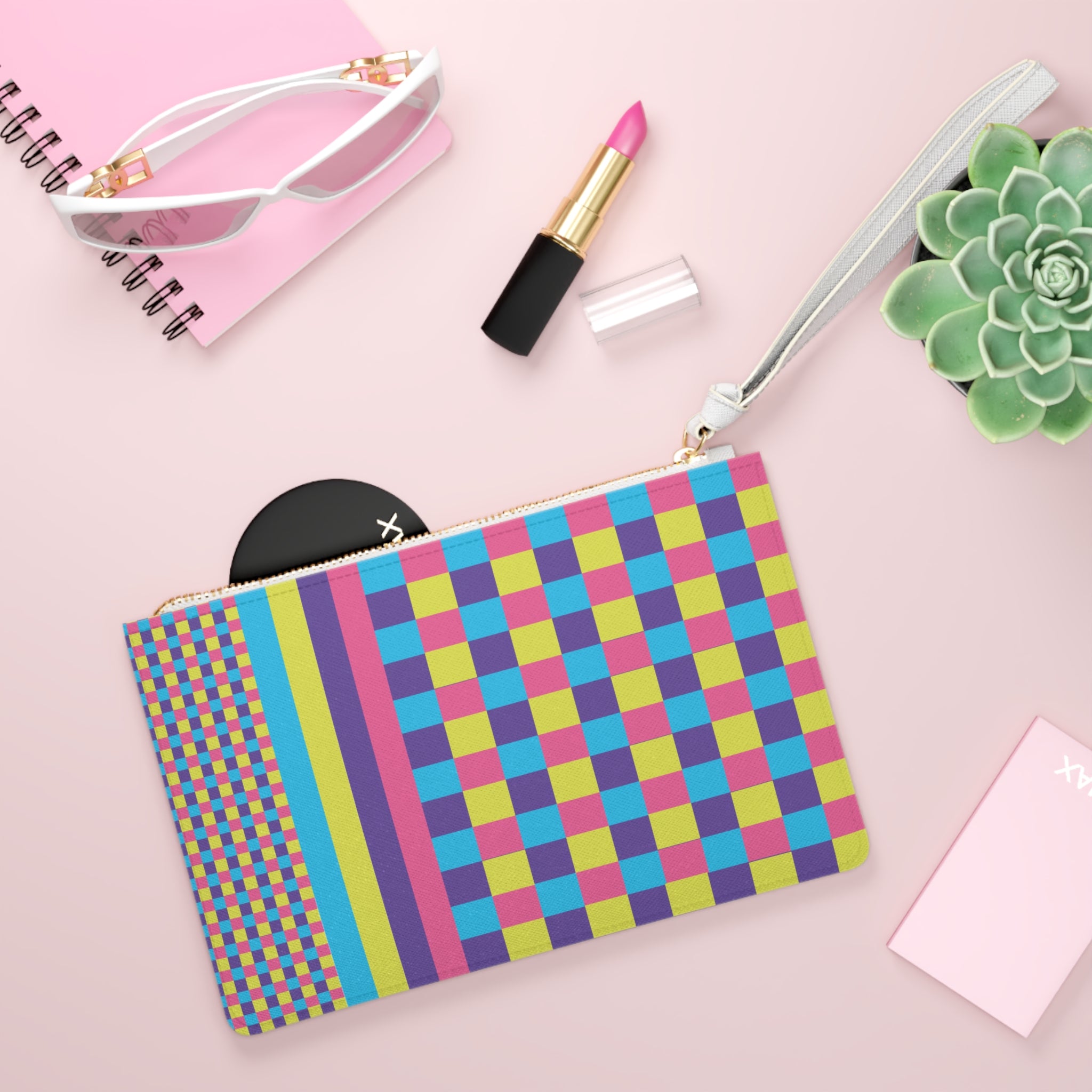 Colorblock Clutch Bag