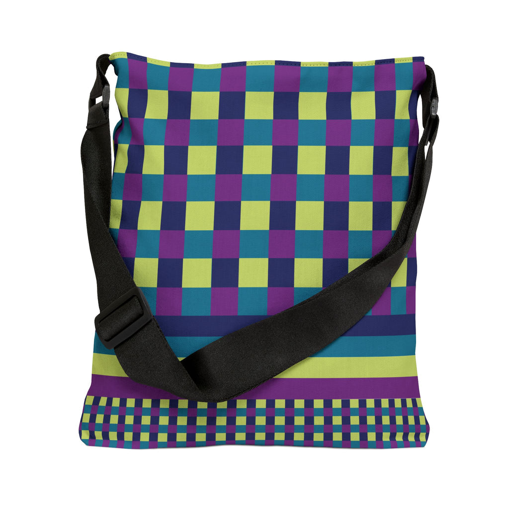 Colorblock Geometric Tote Bag