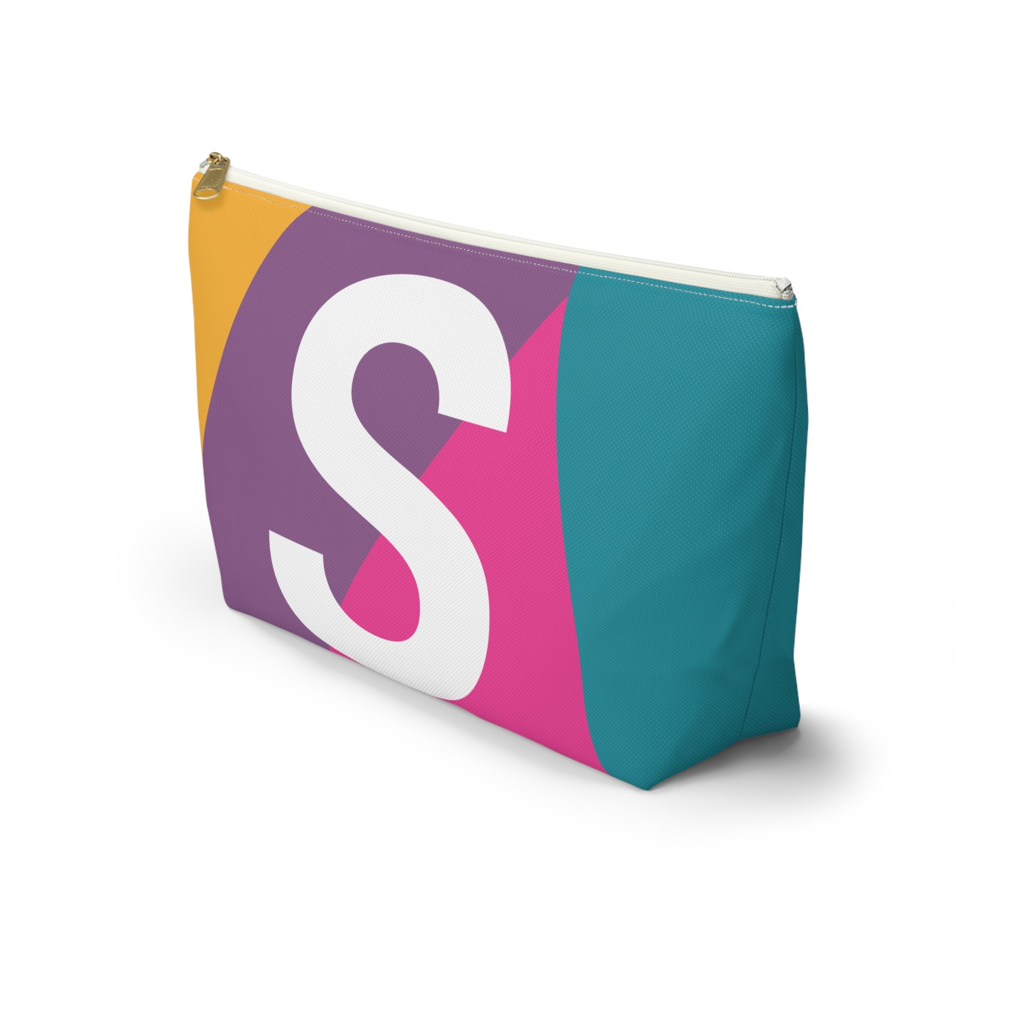 Colorblock Accessory Pouch — Monogram S T-Bottom Cosmetic Bag