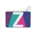 Initial Z Mini Clutch — Colorblock Monogram Wristlet Wallet