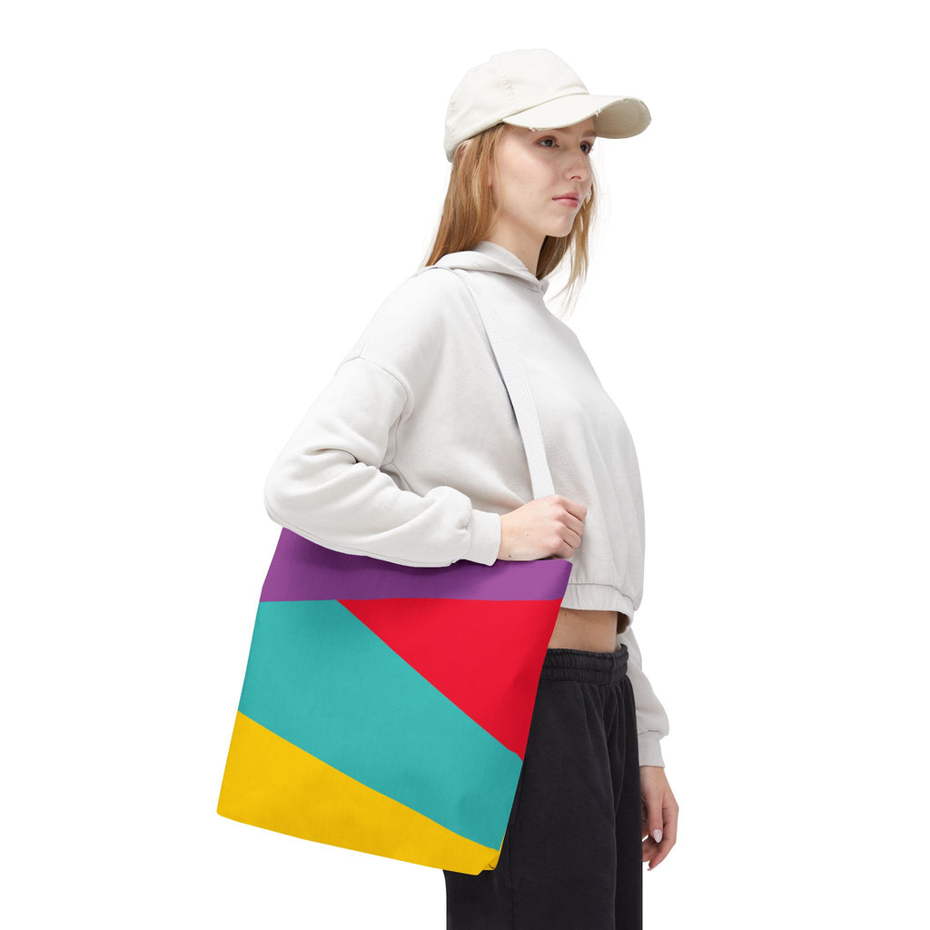 Colorblock Tote Bag