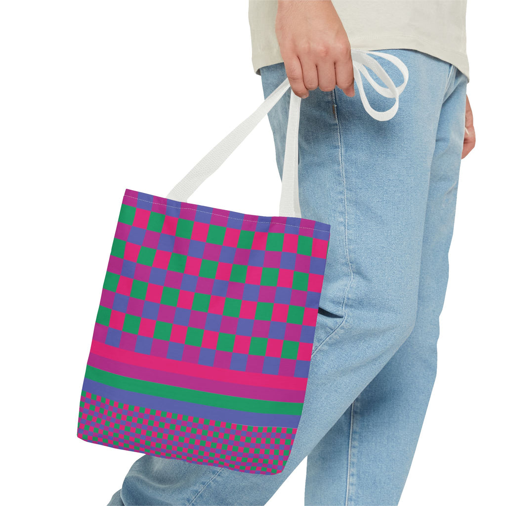 Colorblock Tote Bag