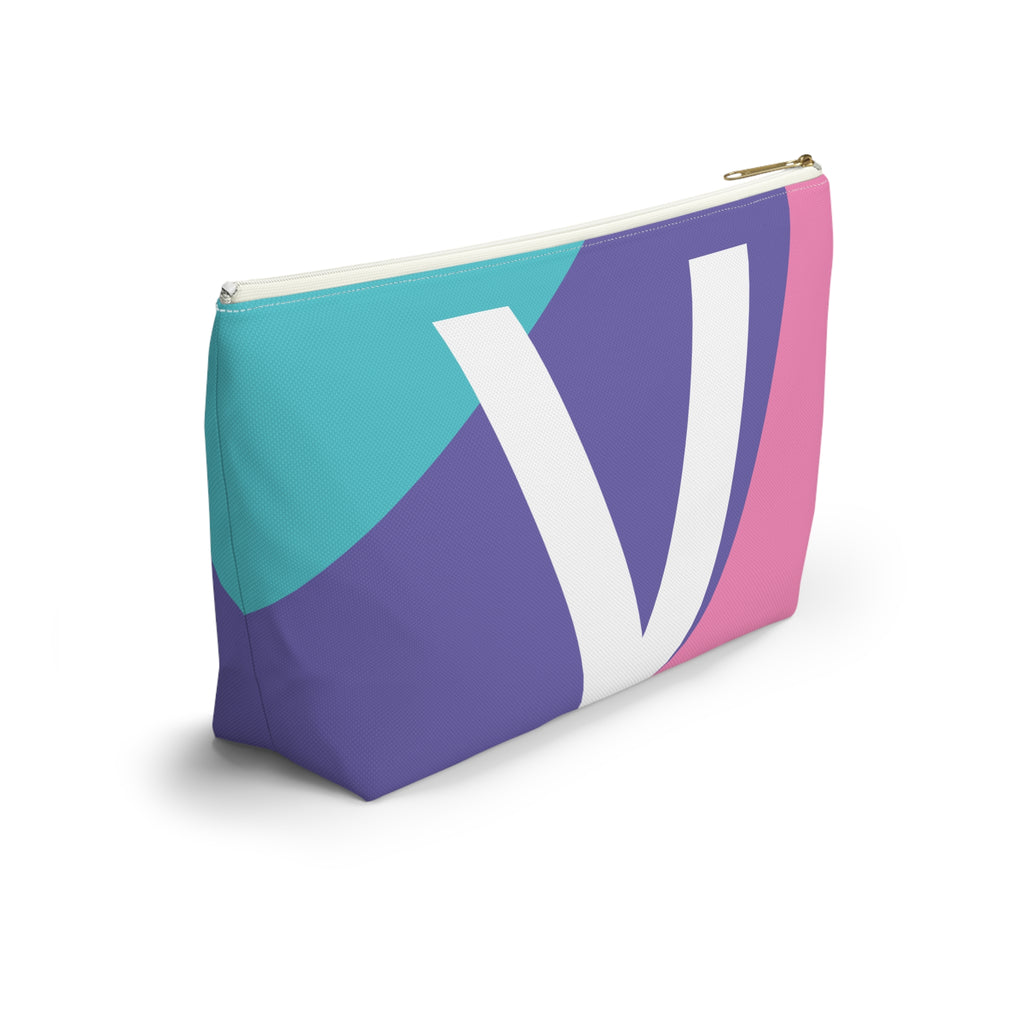 Colorblock Accessory Pouch — Monogram V T-Bottom Cosmetic Bag