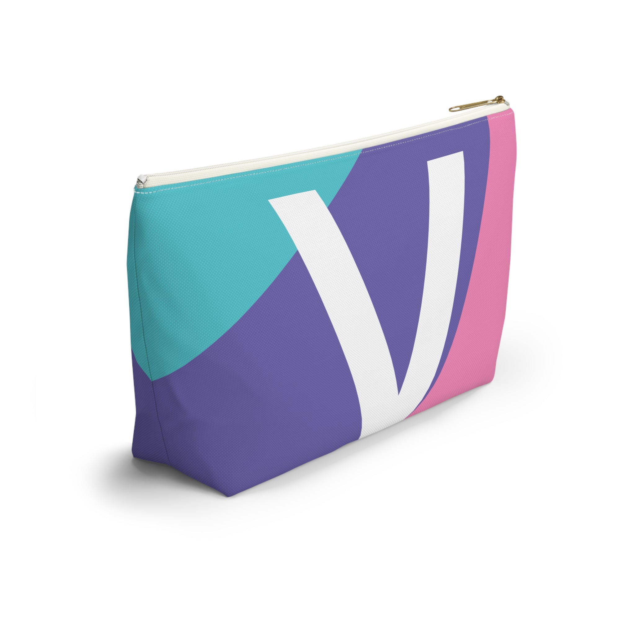 Colorblock Accessory Pouch — Monogram V T-Bottom Cosmetic Bag