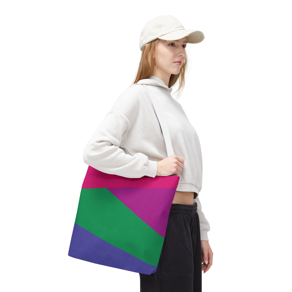 Colorblock Tote Bag