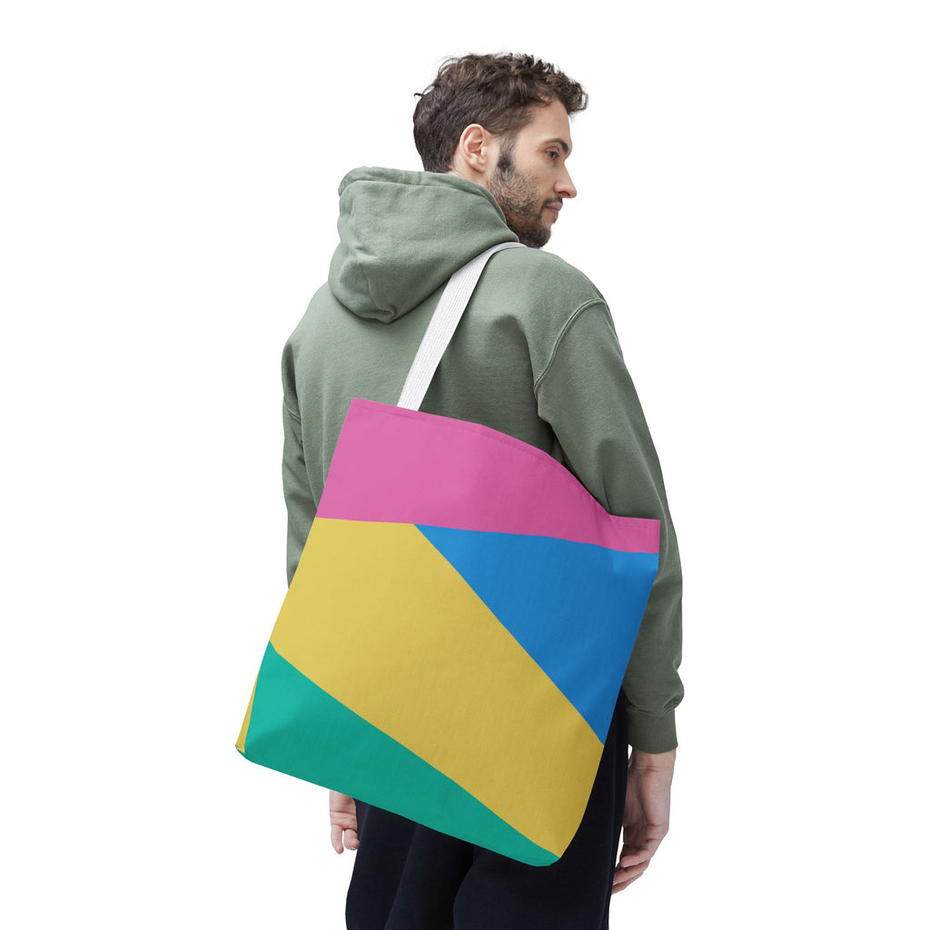 Colorblock Tote Bag