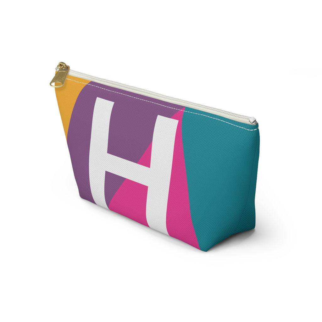 Colorblock Accessory Pouch — Monogram H T-Bottom Cosmetic Bag