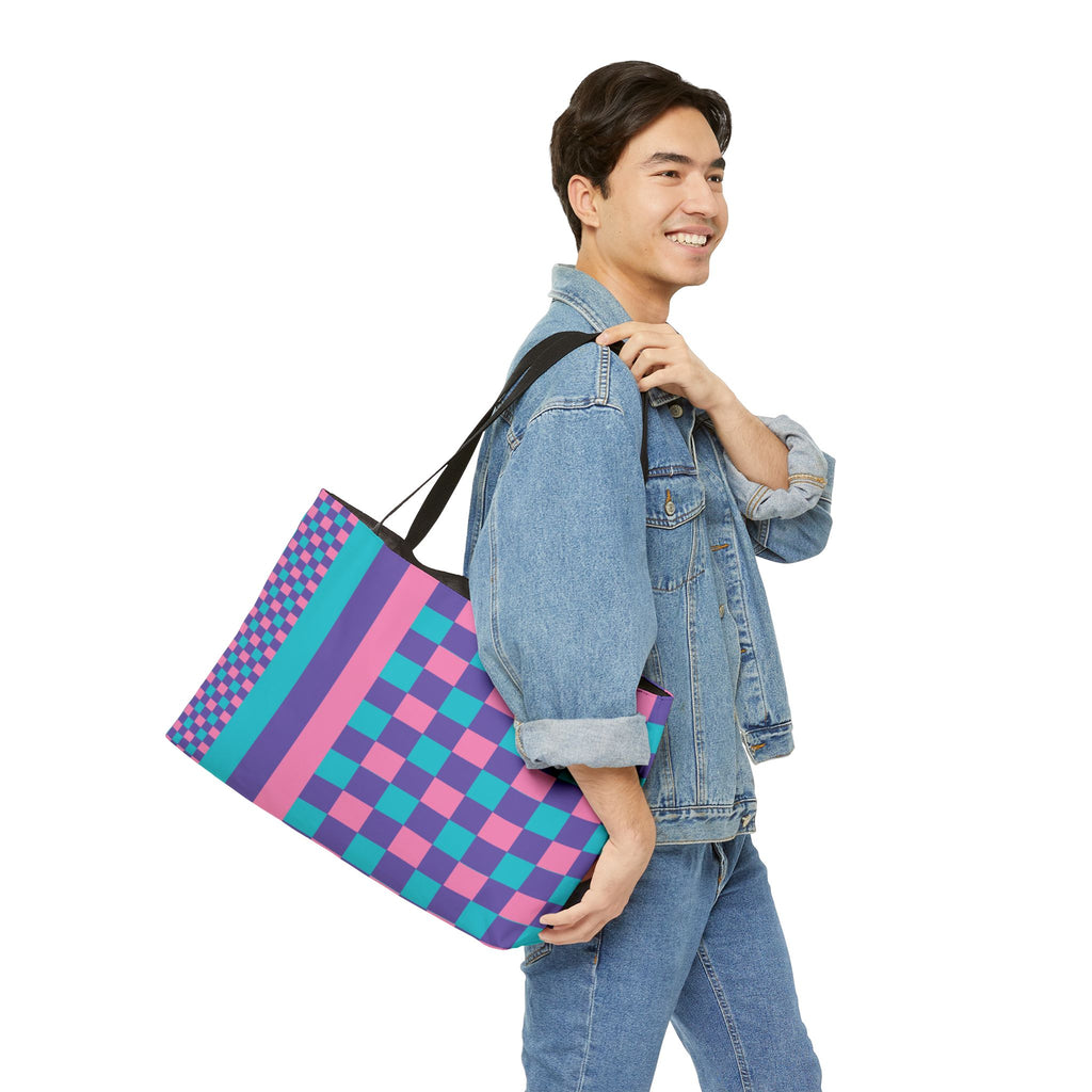 Colorblock Tote Bag