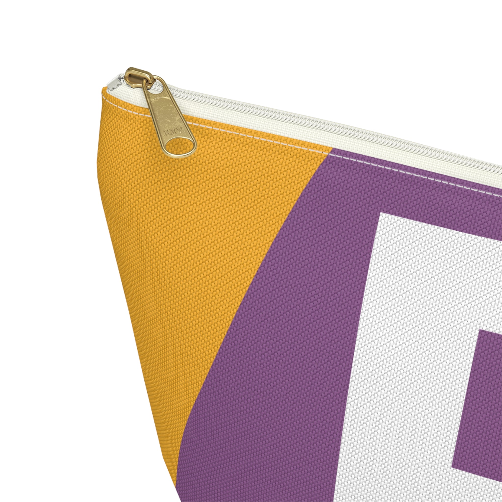 Initials Colorblock Accessory Pouch — Monogram B T-Bottom Cosmetic Bag
