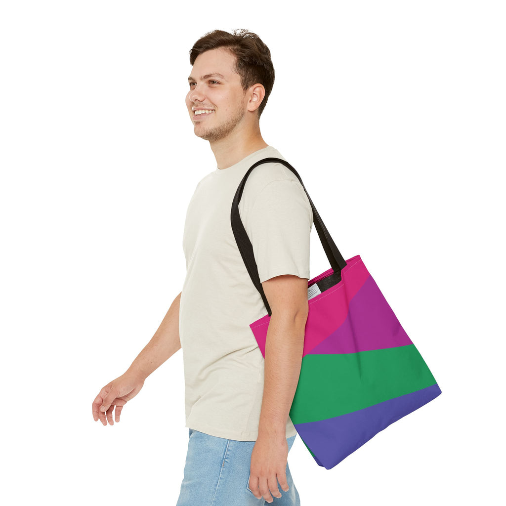Colorblock Tote Bag