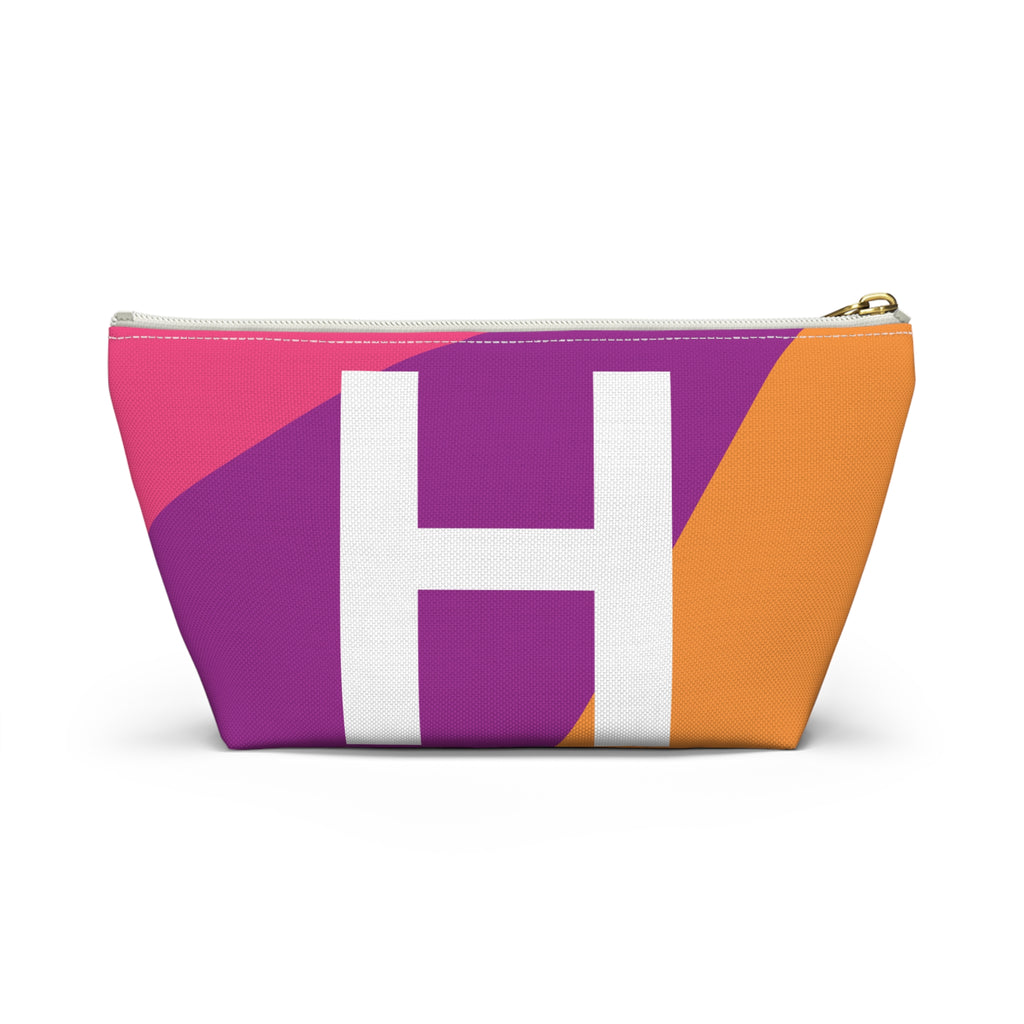 Colorblock Accessory Pouch — Monogram H T-Bottom Cosmetic Bag