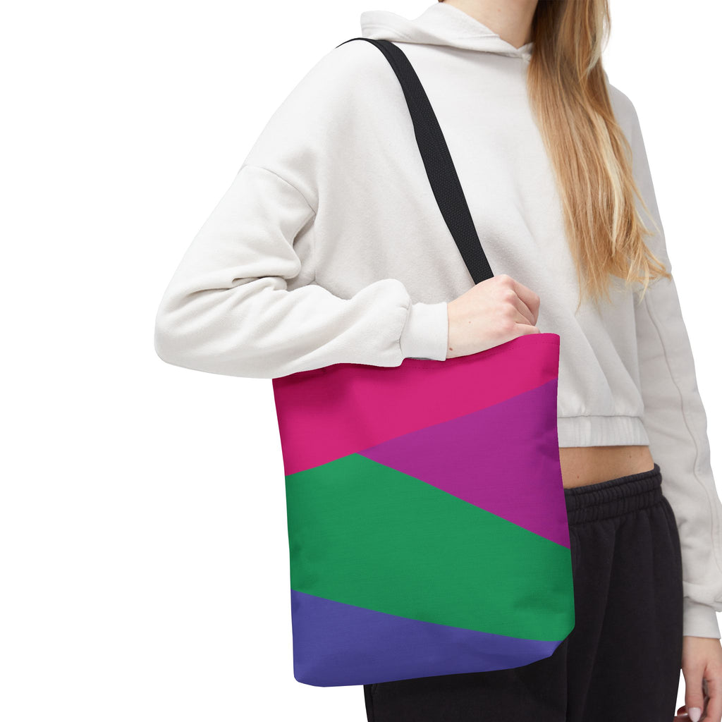 Colorblock Tote Bag