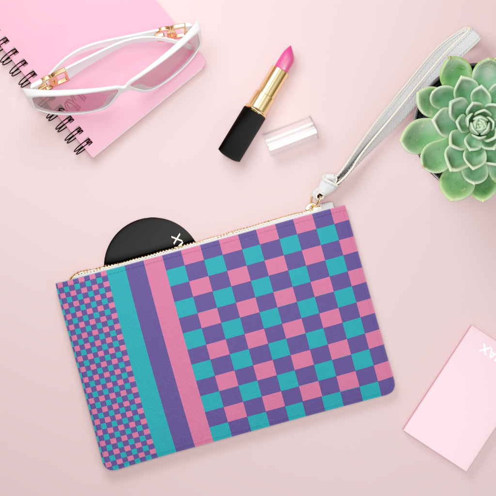 Colorblock Clutch Bag