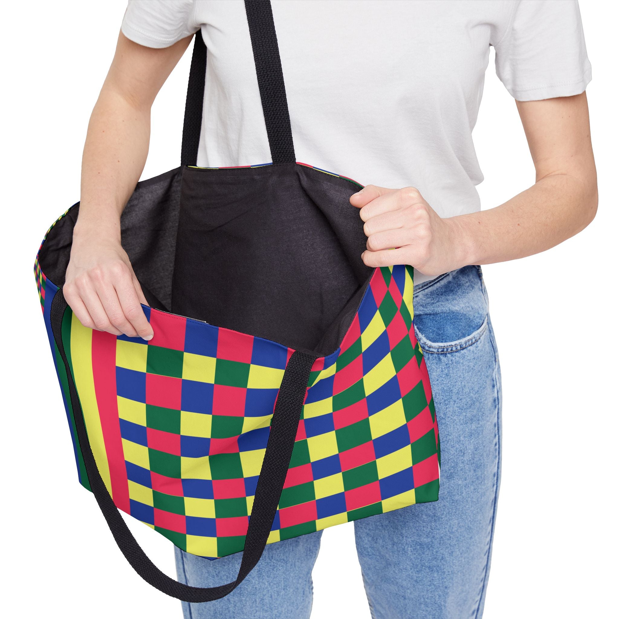 Colorblock Tote Bag