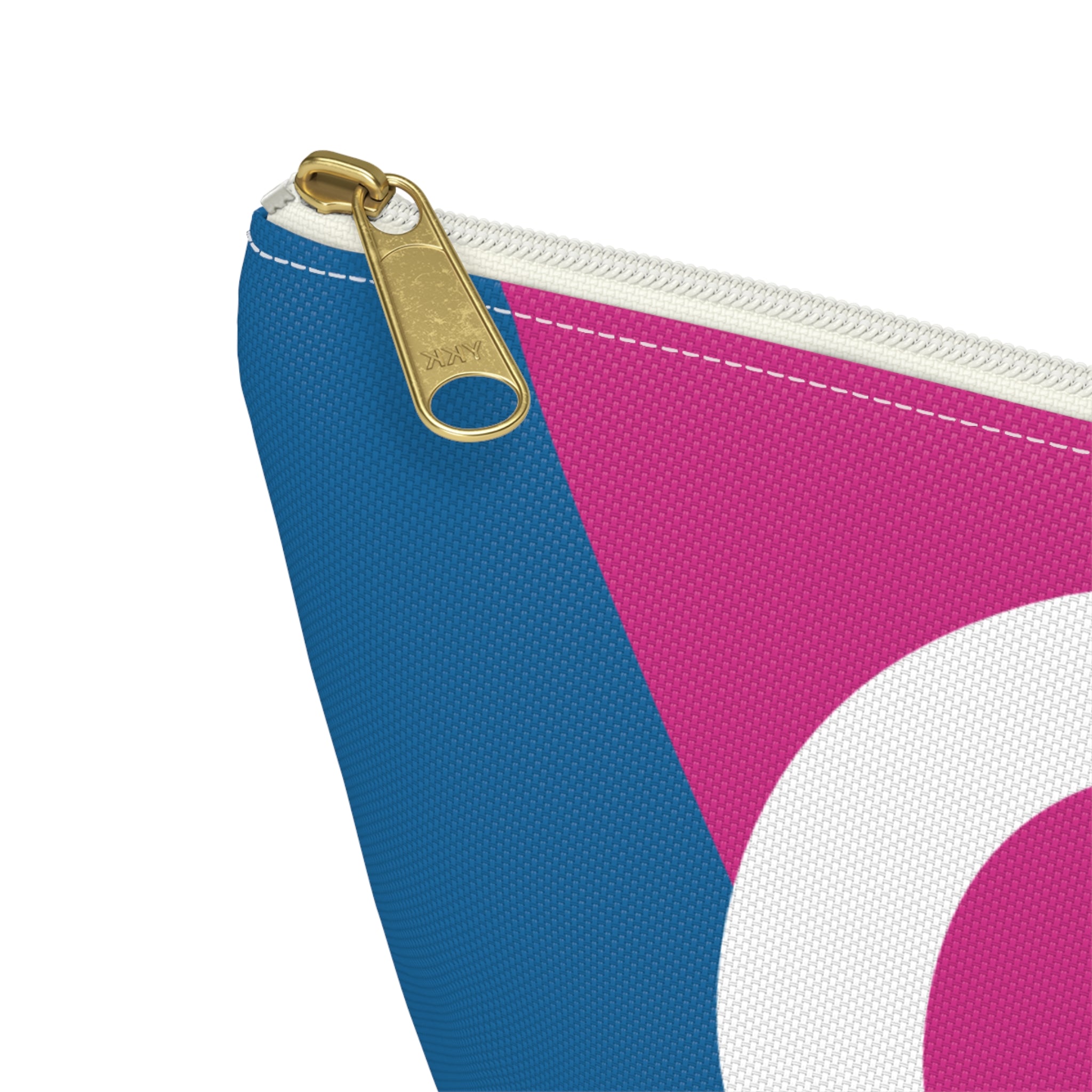 Initials Colorblock Accessory Pouch — Monogram C T-Bottom Cosmetic Bag