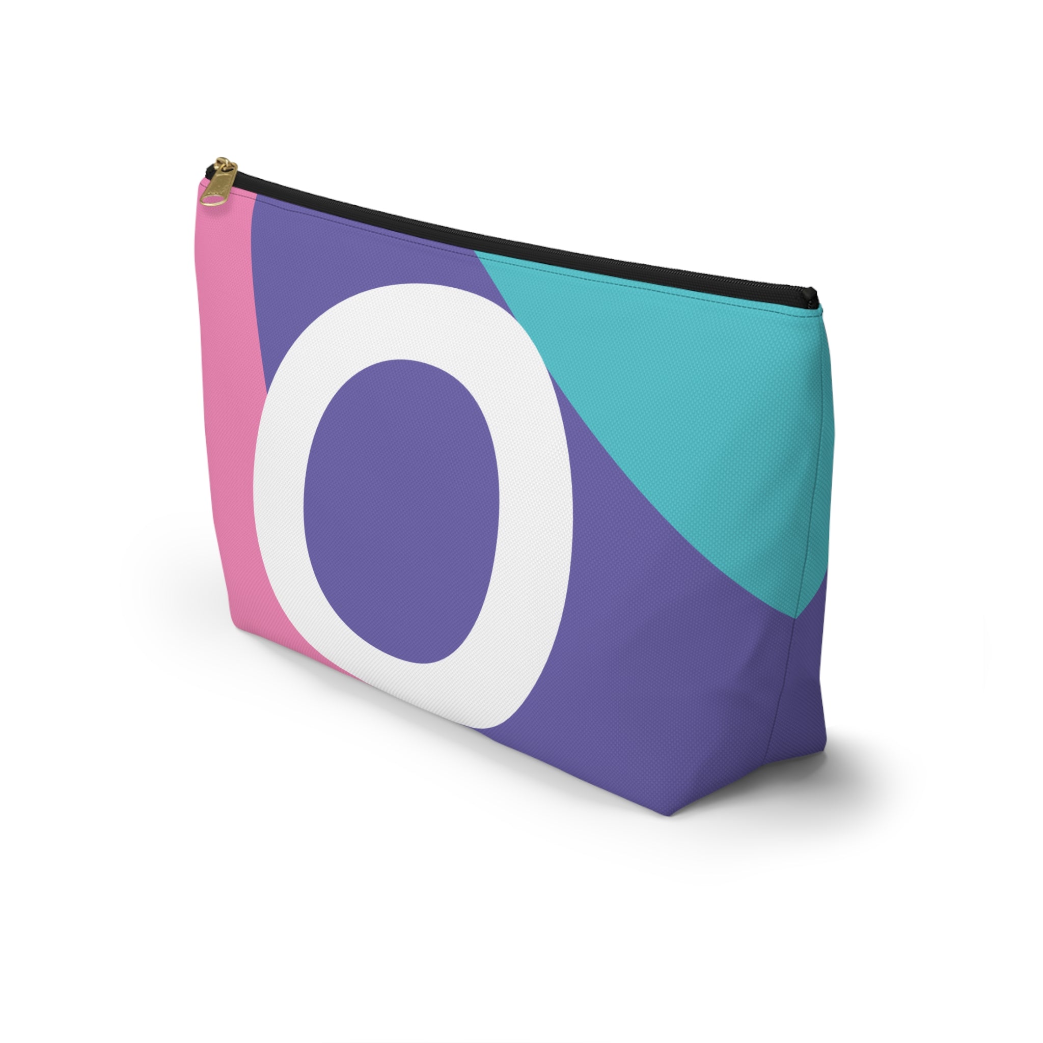Colorblock Accessory Pouch — Monogram O T-Bottom Cosmetic Bag