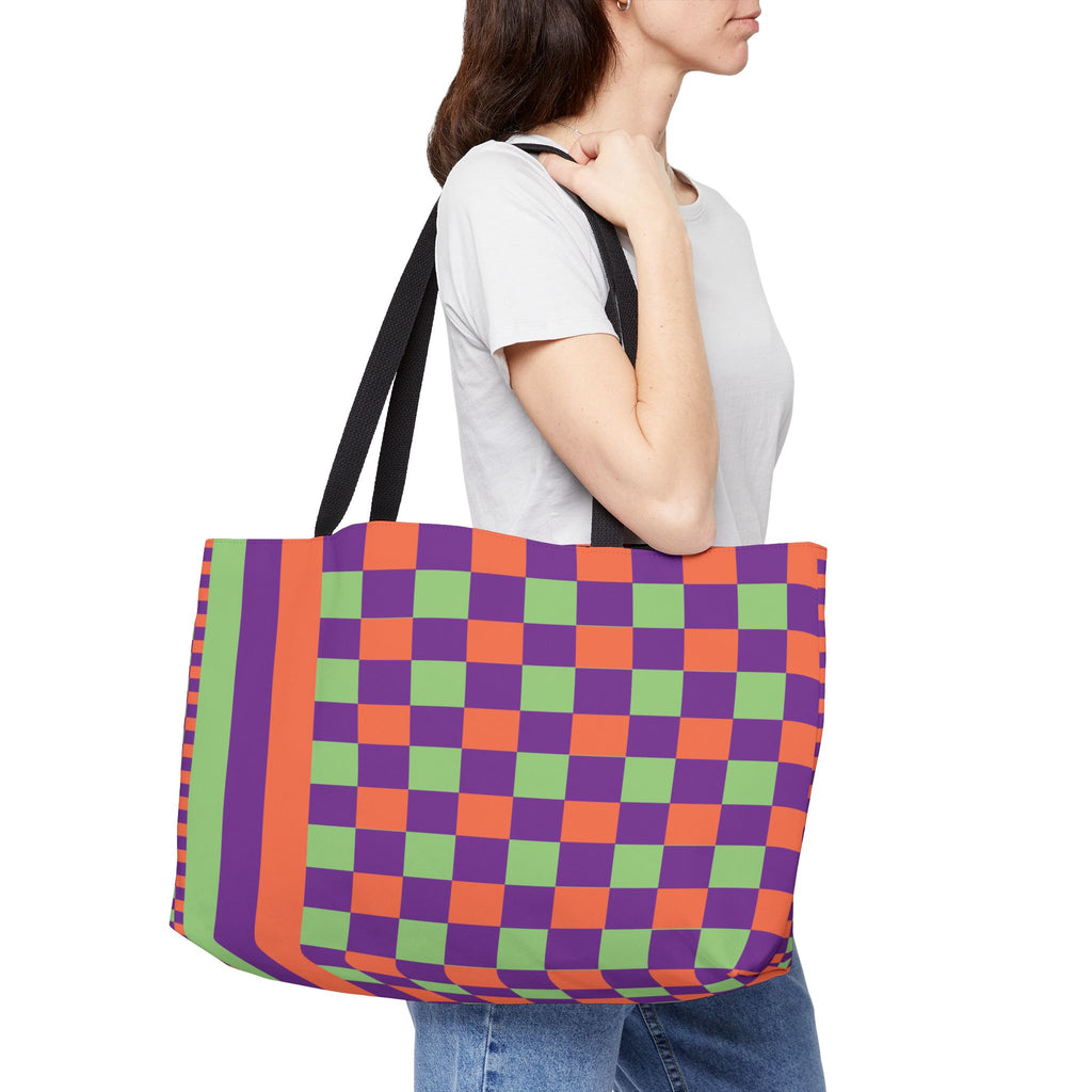 Colorblock Tote Bag