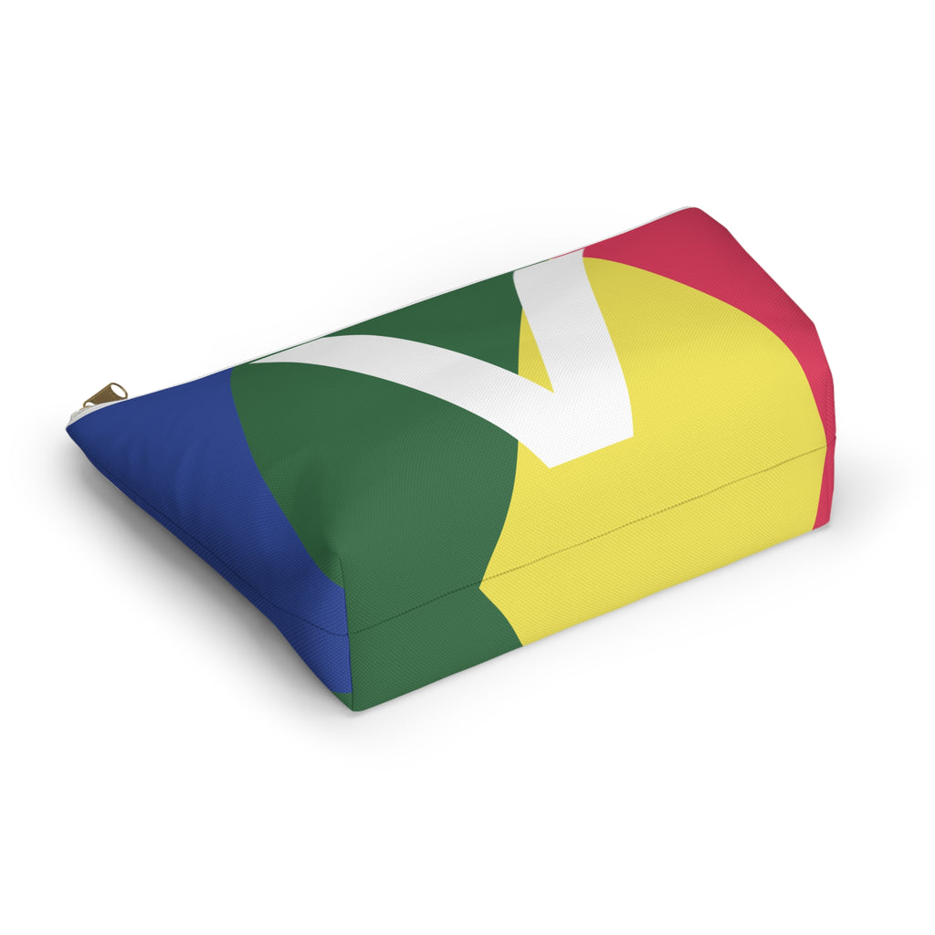 Colorblock Accessory Pouch — Monogram V T-Bottom Cosmetic Bag