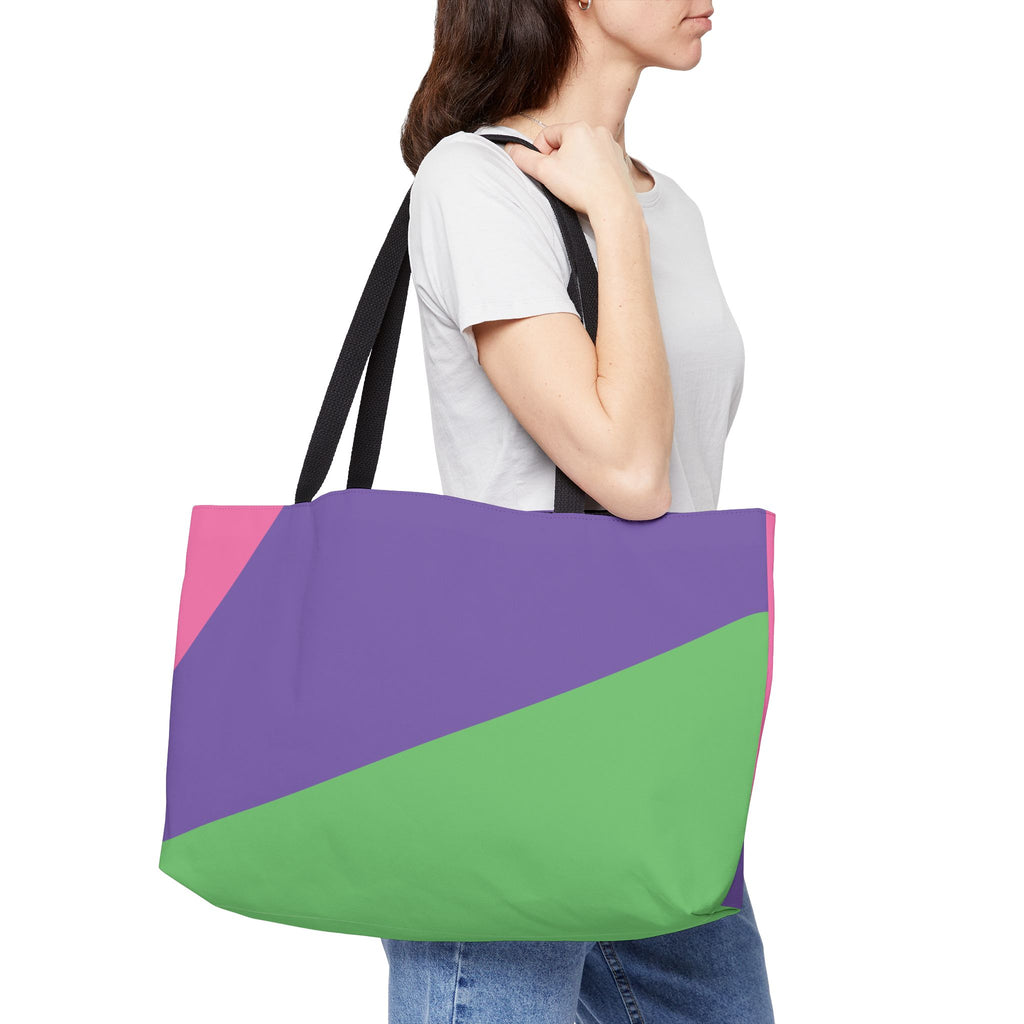 Colorblock Tote Bag
