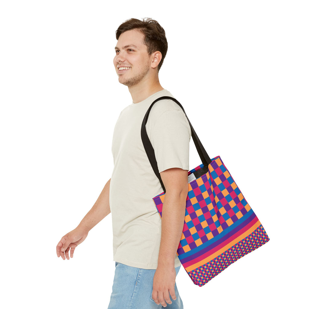 Colorblock Tote Bag