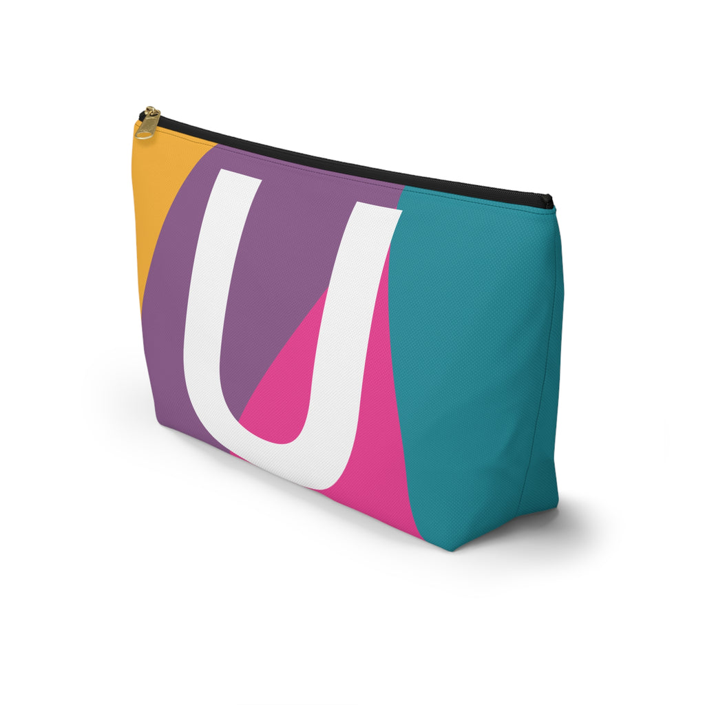 Colorblock Accessory Pouch — Monogram U T-Bottom Cosmetic Bag