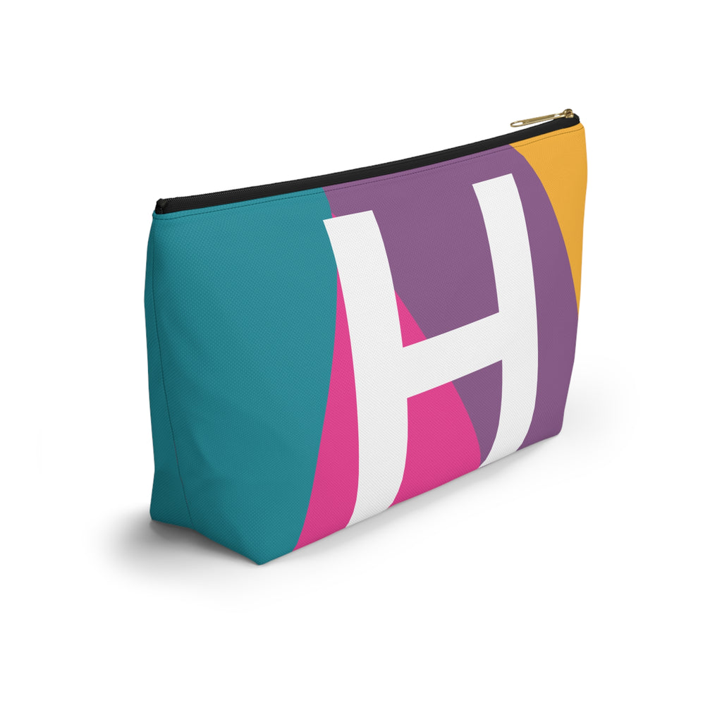Colorblock Accessory Pouch — Monogram H T-Bottom Cosmetic Bag