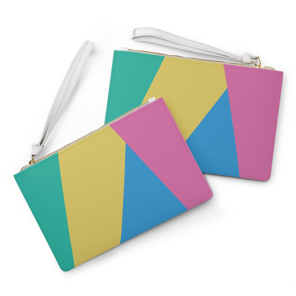 Retro Colorblock Clutch Bag | 80s & 90s Inspired