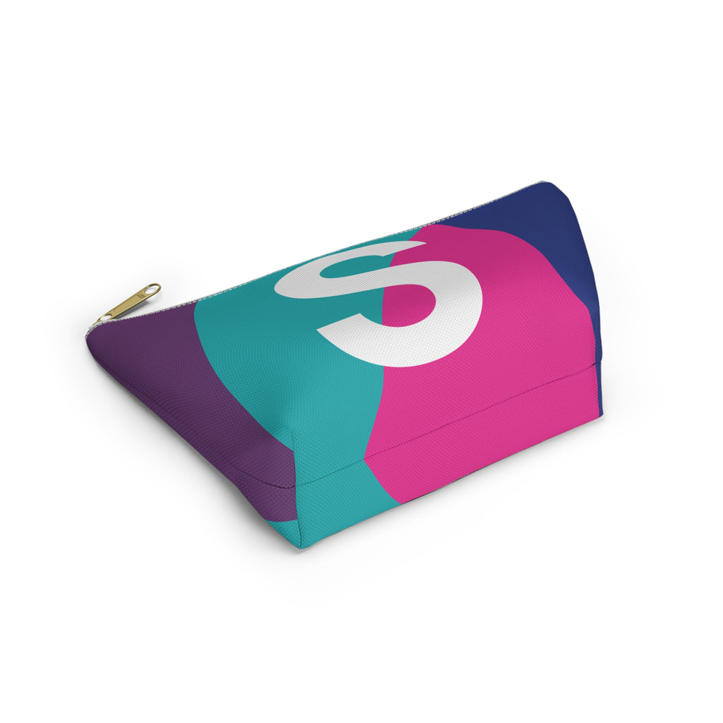Colorblock Accessory Pouch — Monogram S T-Bottom Cosmetic Bag