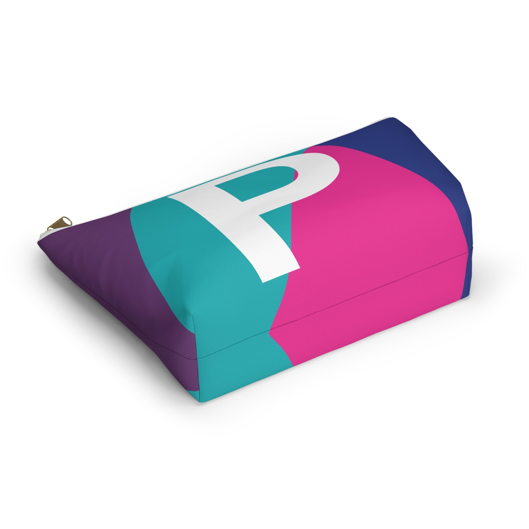 Colorblock Accessory Pouch — Monogram P T-Bottom Cosmetic Bag
