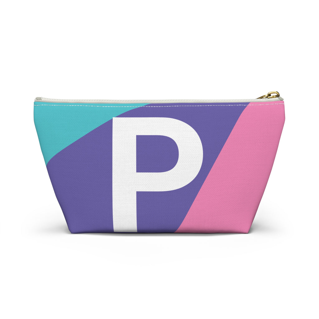 Colorblock Accessory Pouch — Monogram P T-Bottom Cosmetic Bag