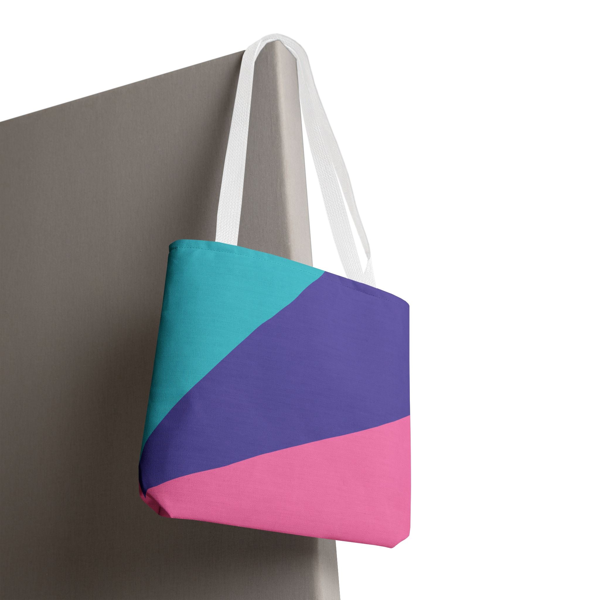 Colorblock Tote Bag