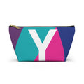 Colorblock Accessory Pouch — Monogram Y T-Bottom Cosmetic Bag