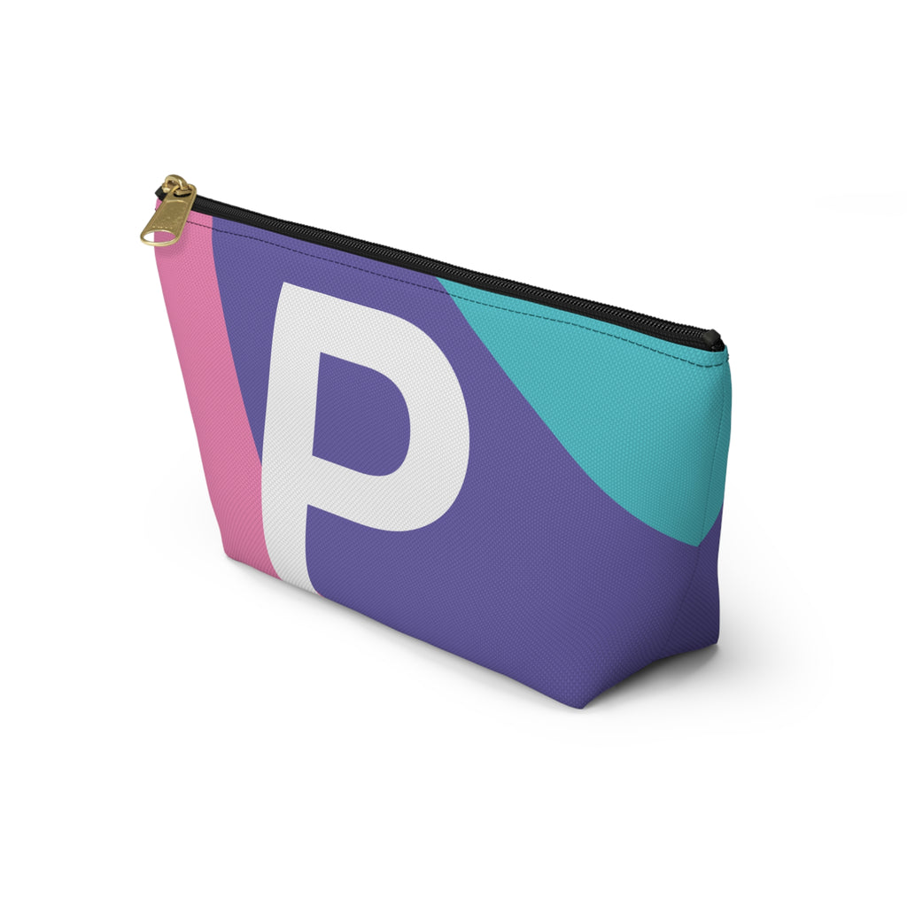 Colorblock Accessory Pouch — Monogram P T-Bottom Cosmetic Bag