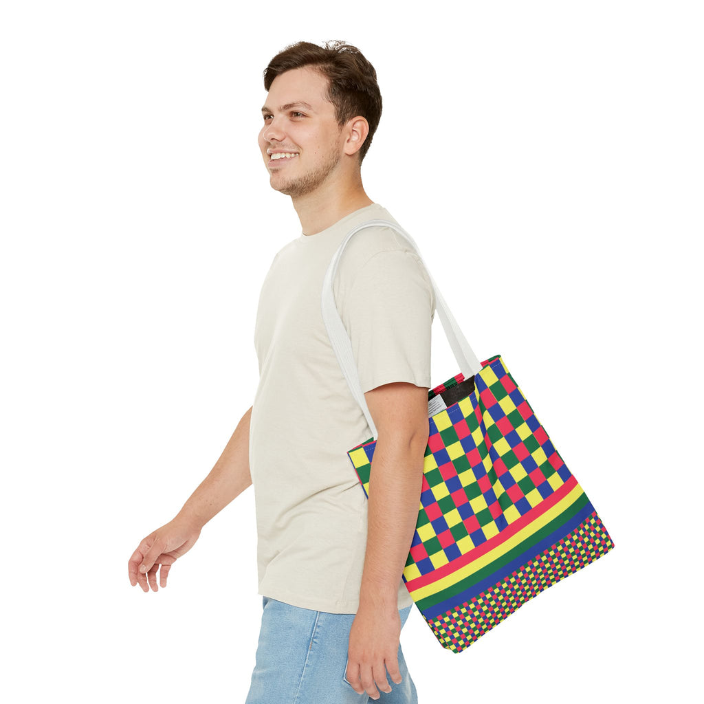 Colorblock Tote Bag