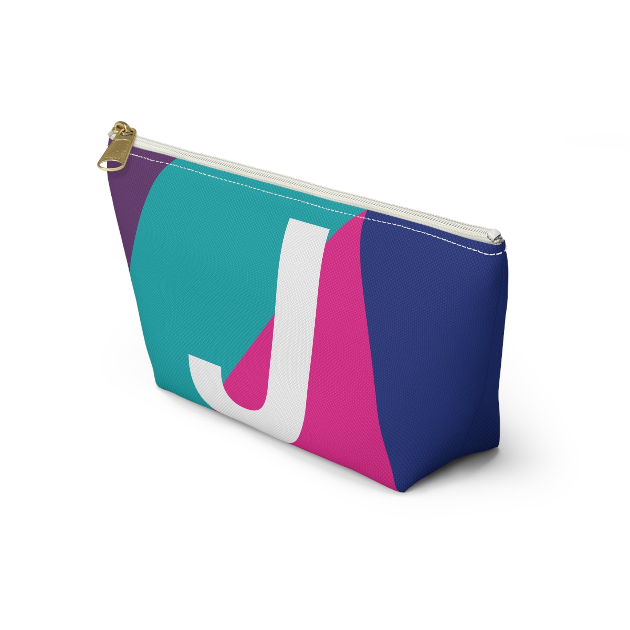Colorblock Accessory Pouch — Monogram J T-Bottom Cosmetic Bag