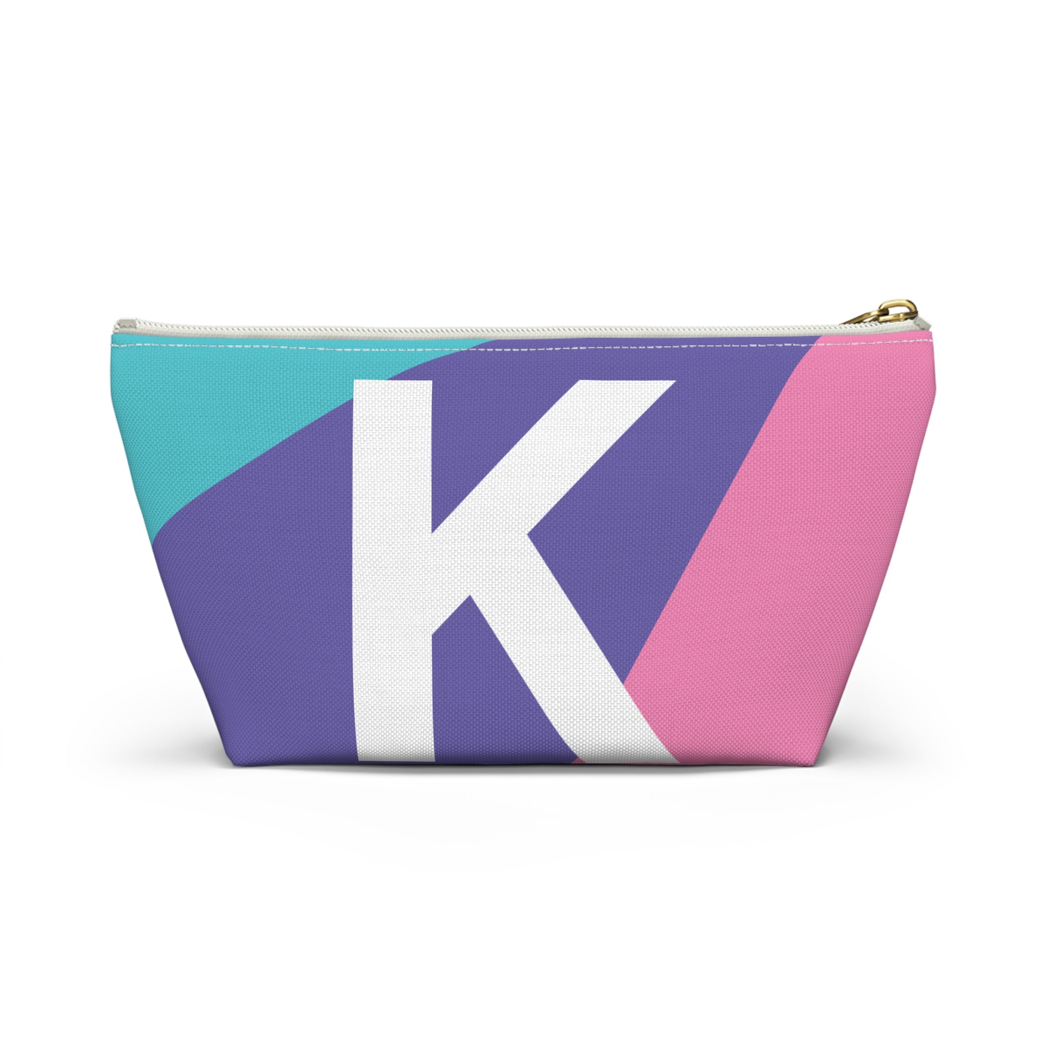 Colorblock Accessory Pouch — Monogram K T-Bottom Cosmetic Bag