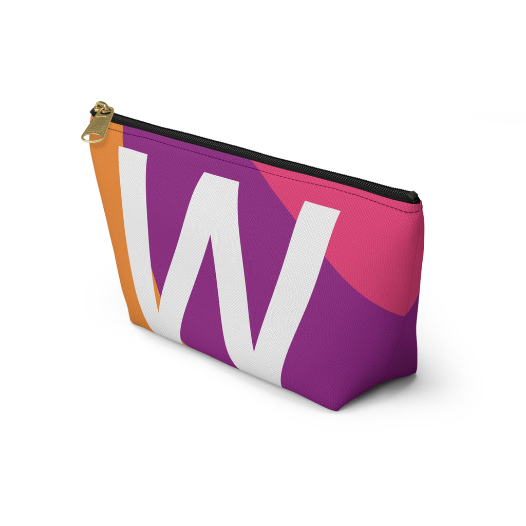Colorblock Accessory Pouch — Monogram W T-Bottom Cosmetic Bag