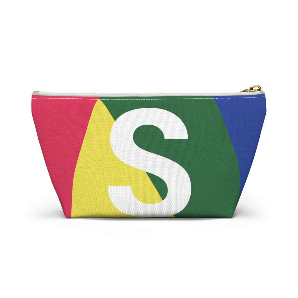 Colorblock Accessory Pouch — Monogram S T-Bottom Cosmetic Bag