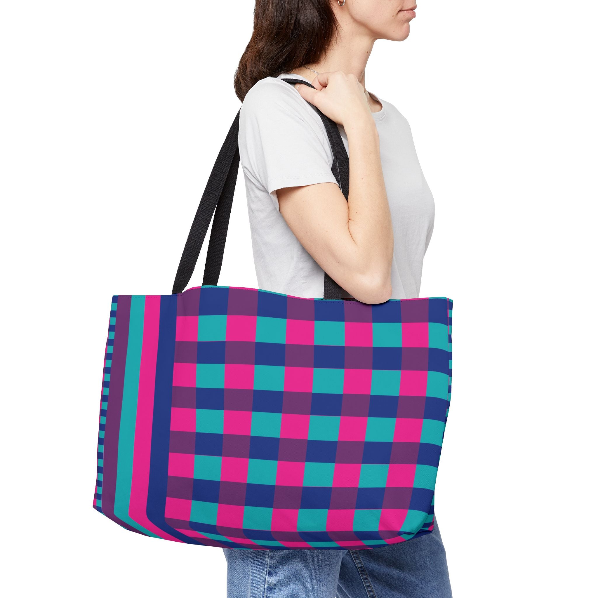 Colorblock Tote Bag