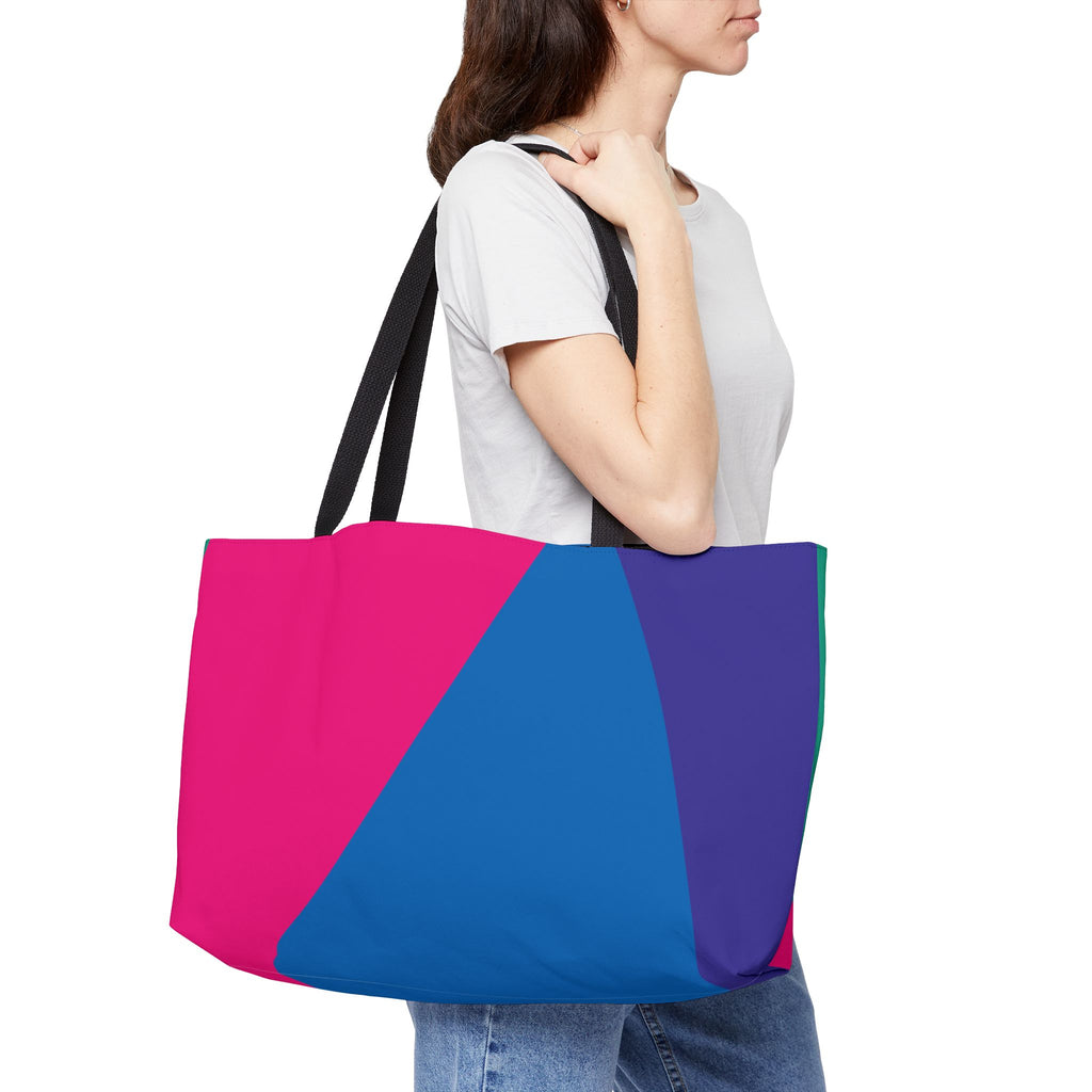 Colorblock Tote Bag