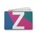 Monogram 'Z' Colorblock Clutch Bag — Bold Geometric Wristlet for Everyday & Gifts