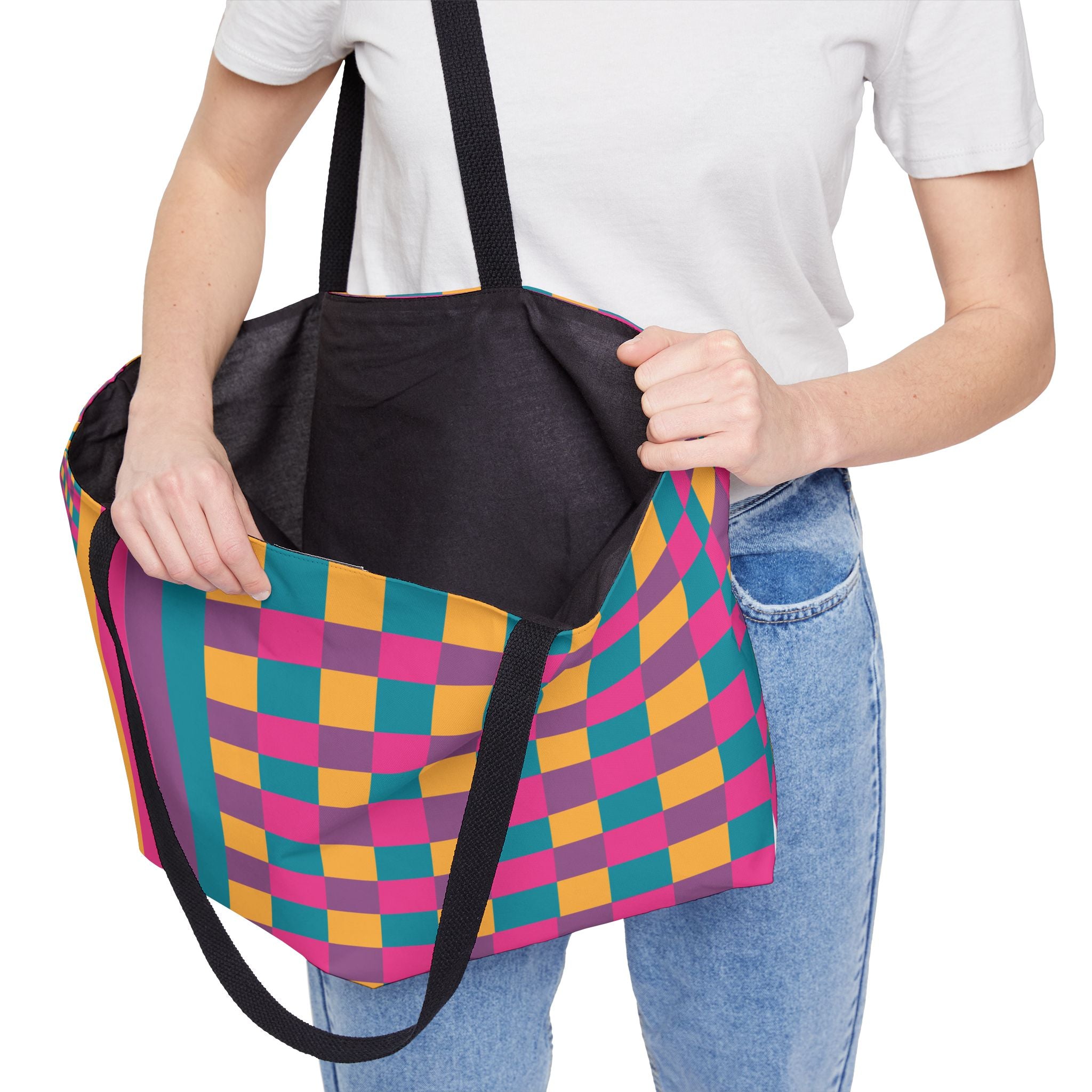 Colorblock Tote Bag
