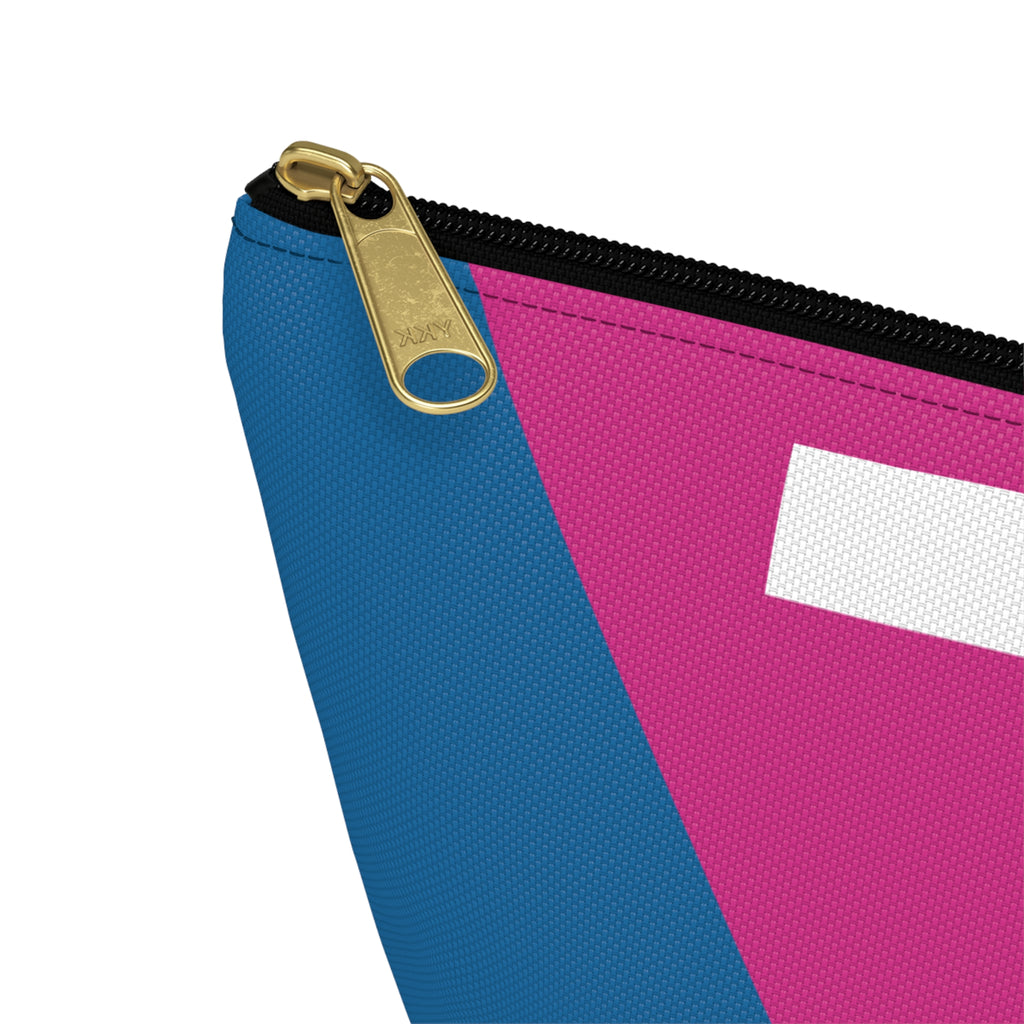 Initials Colorblock Accessory Pouch — Monogram T T-Bottom Cosmetic Bag