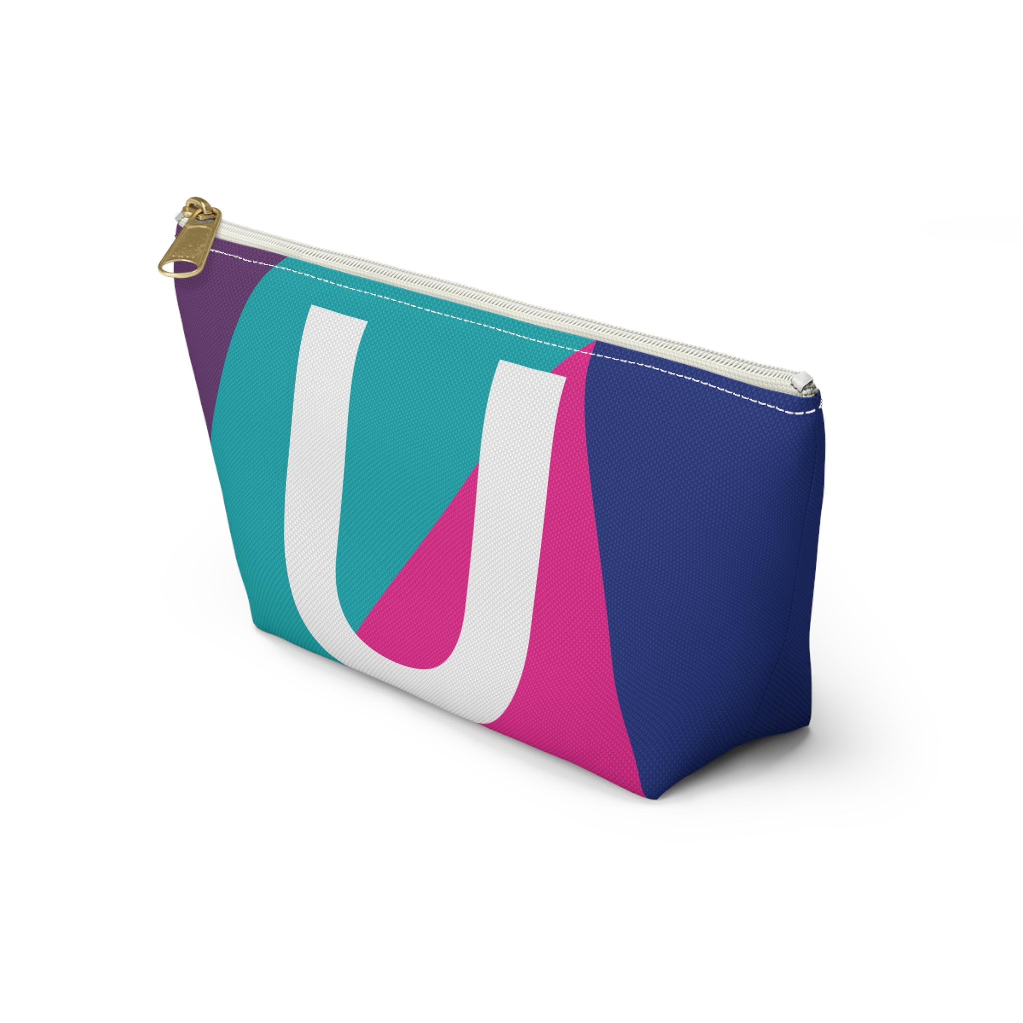 Colorblock Accessory Pouch — Monogram U T-Bottom Cosmetic Bag