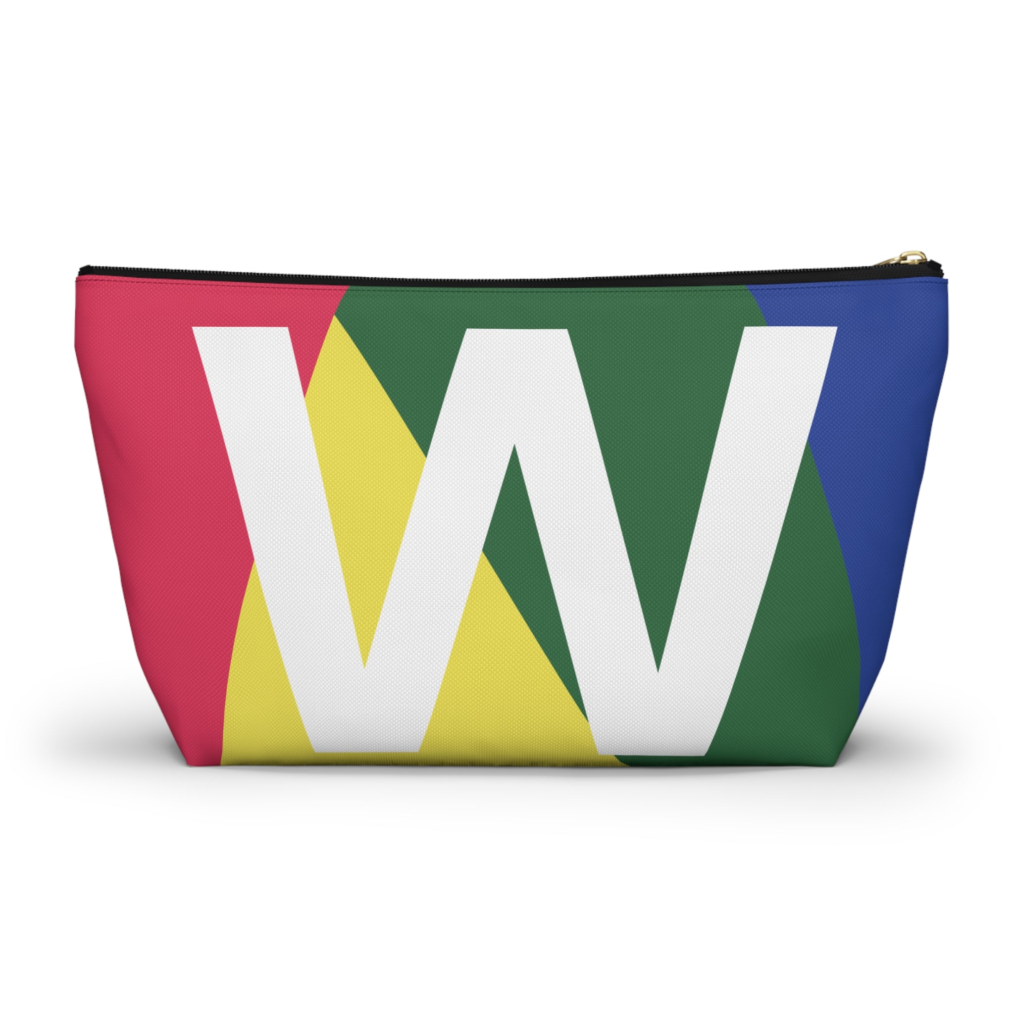 Colorblock Accessory Pouch — Monogram W T-Bottom Cosmetic Bag