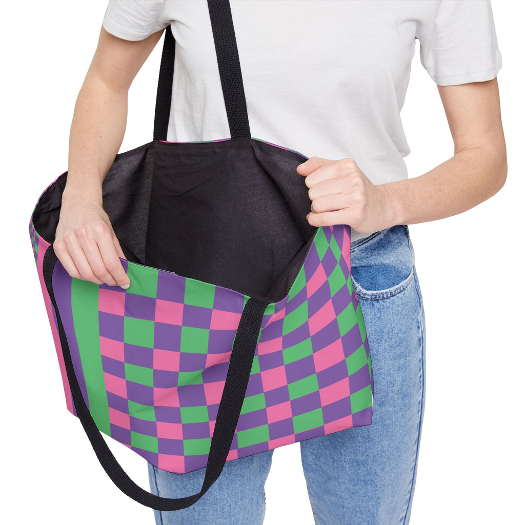 Colorblock Tote Bag