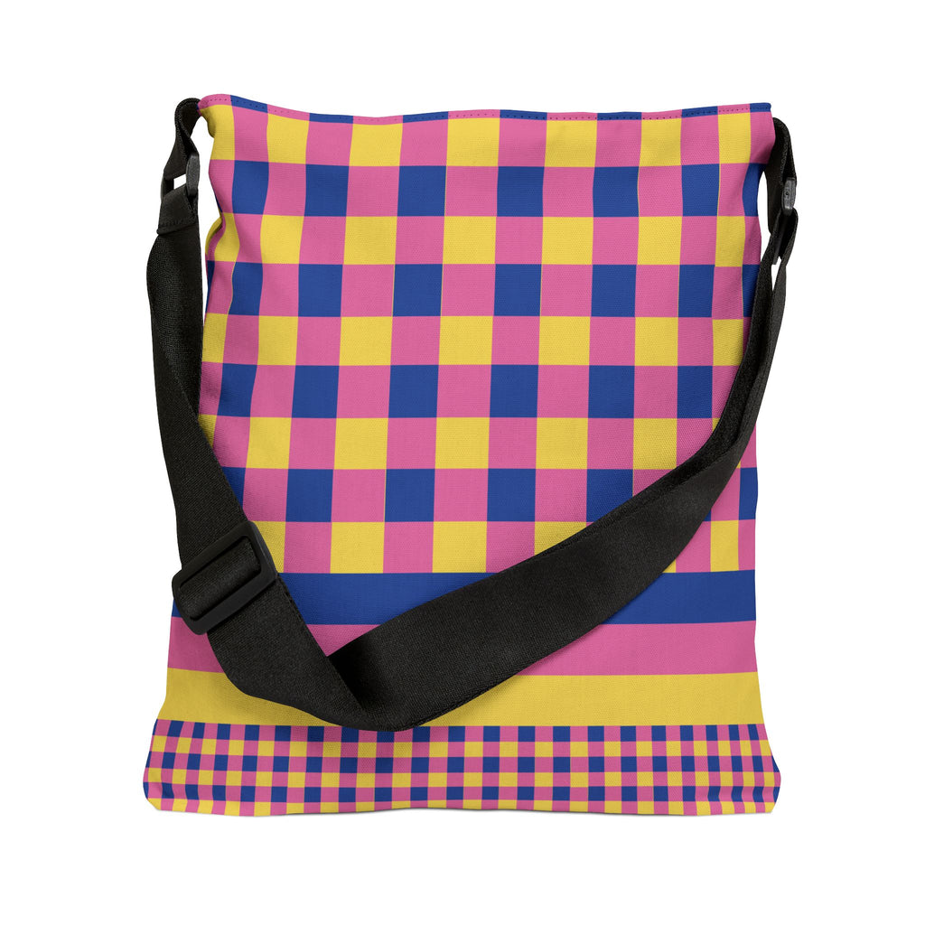 Colorblock Geometric Tote Bag
