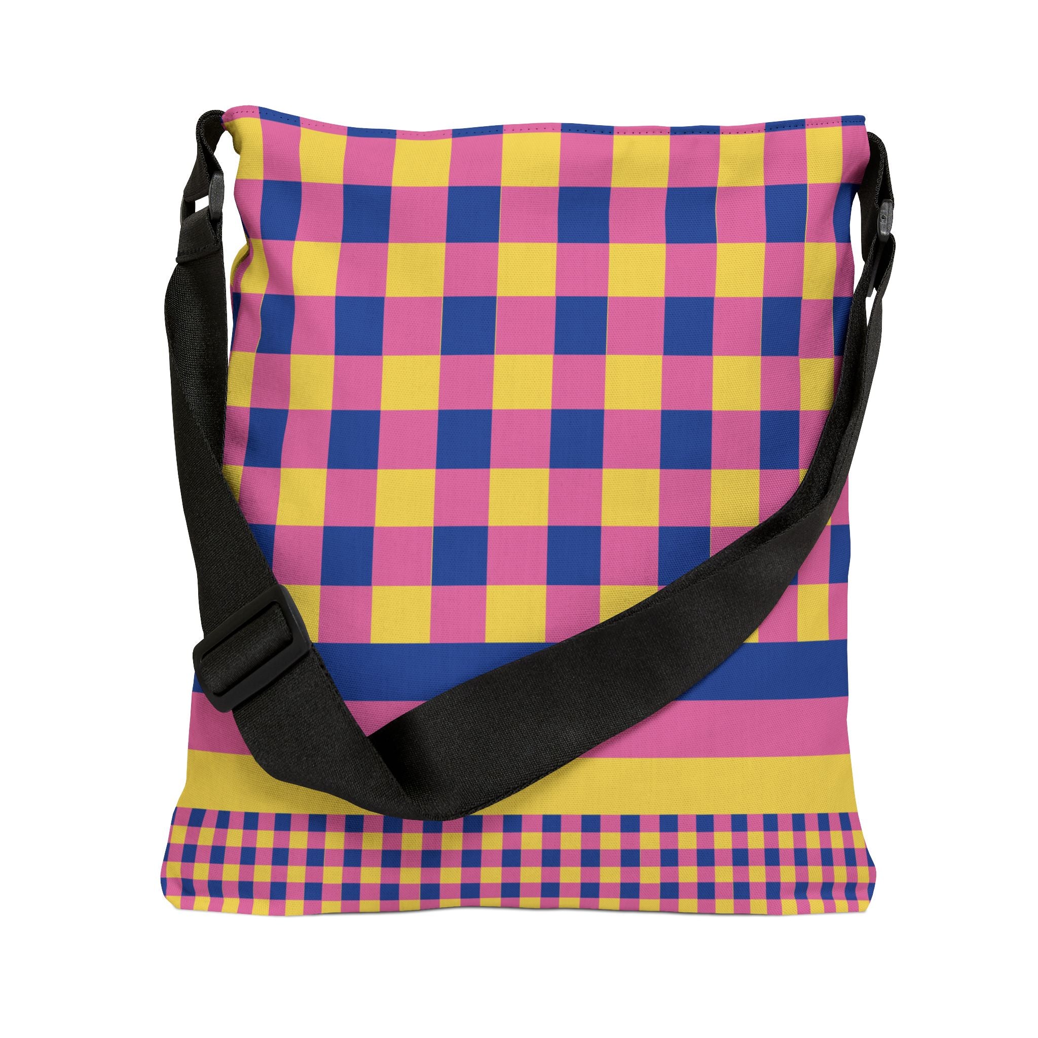 Colorblock Geometric Tote Bag