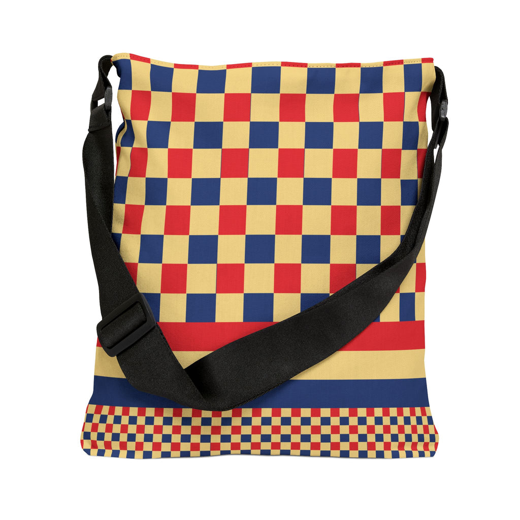 Colorblock Geometric Tote Bag